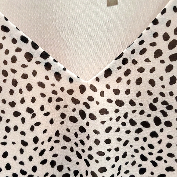 1. STATE LONG SLEEVE BLOUSE  PINK BLACK SIZE LARGE VNECK CAREER BUSINESS DRESSY - Picture 5 of 8